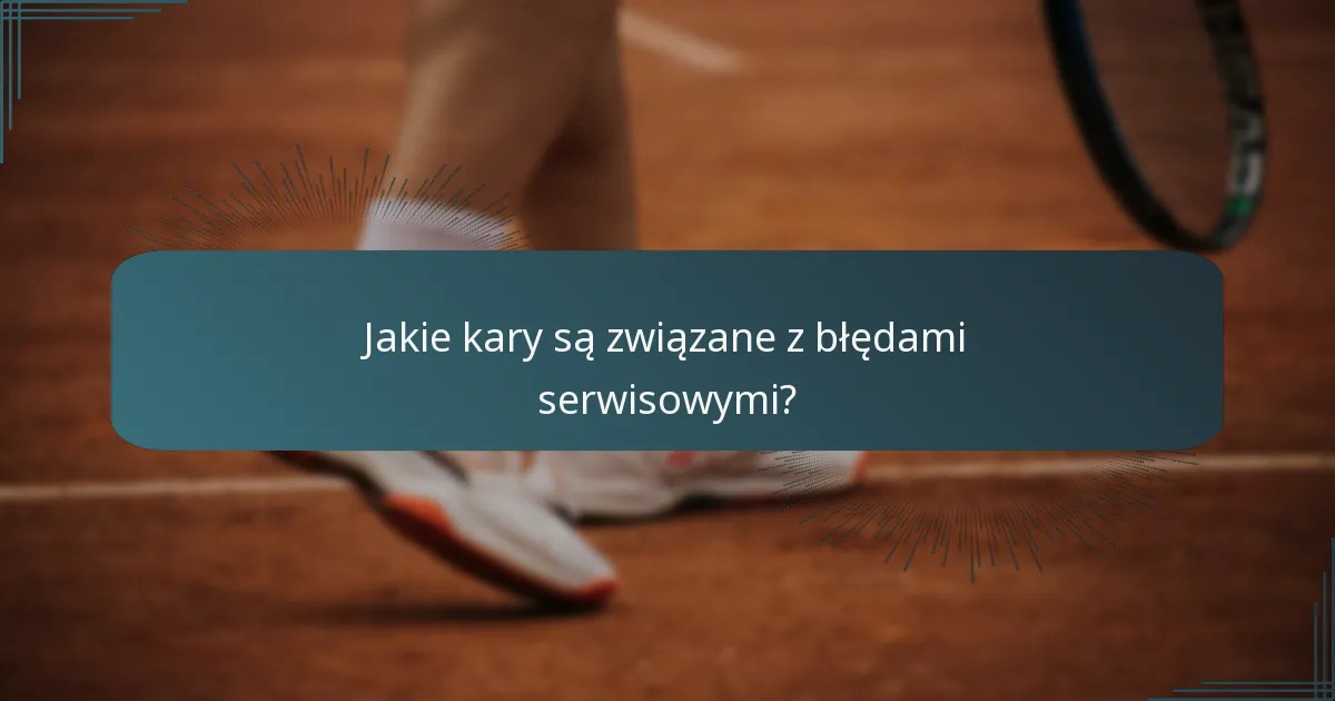 Jakie kary są związane z błędami serwisowymi?